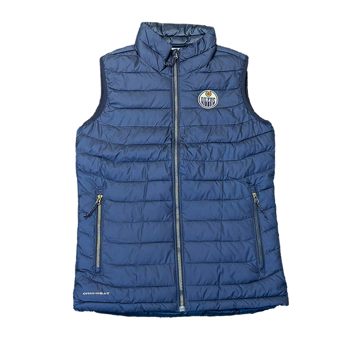 Edmonton Oilers Columbia Navy Powder Lite Vest