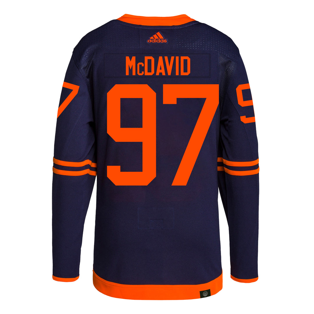 NHL Edmonton Oilers Connor McDavid #97 Special Edition Navy Jersey