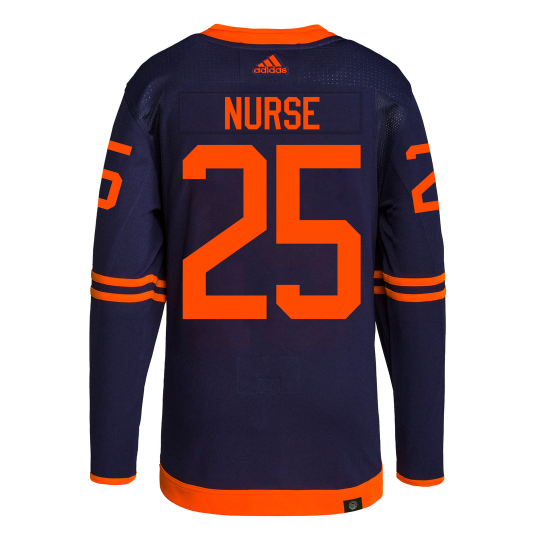Edmonton Oilers Darnell Nurse Navy Adidas NHL Authentic Jersey
