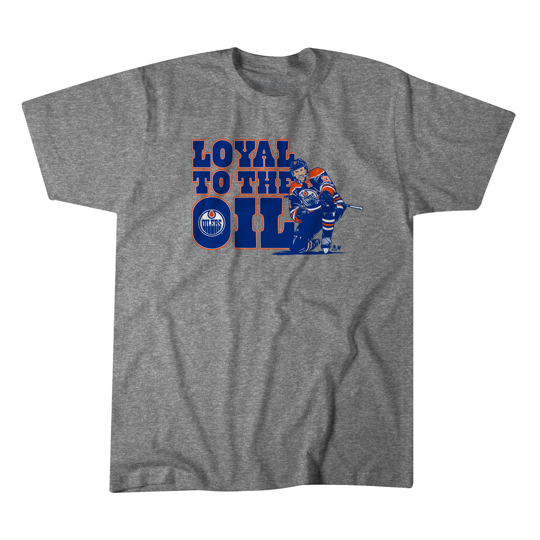 Leon Draisaitl Edmonton Oilers “Loyal To The Oil” Grey T-Shirt