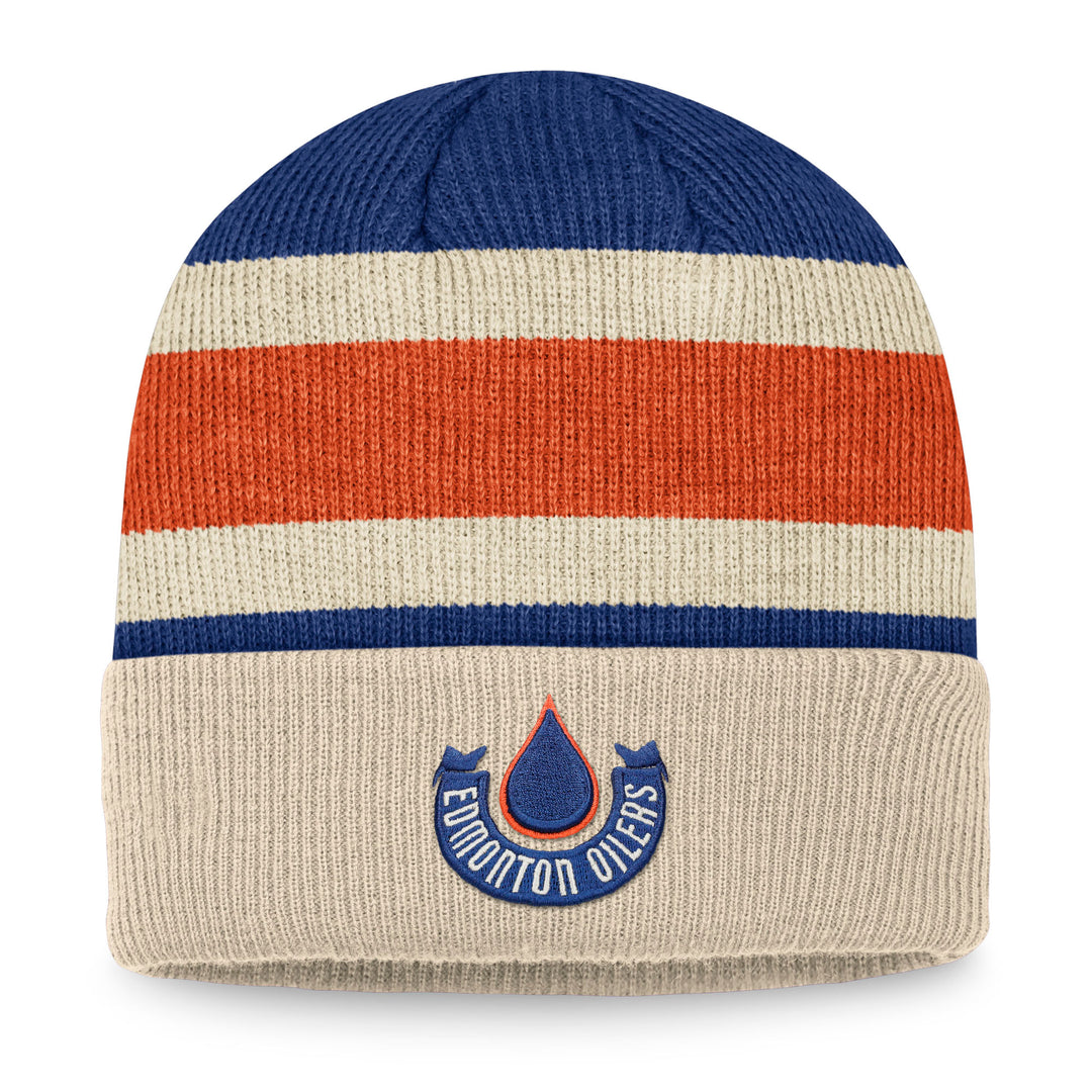 Edmonton Oilers Fanatics Reverse Retro Pom Knit Hat