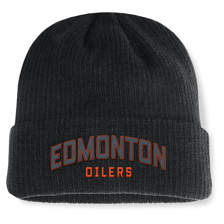 Edmonton Oilers Fanatics Andee Black Cuffed Knit Toque