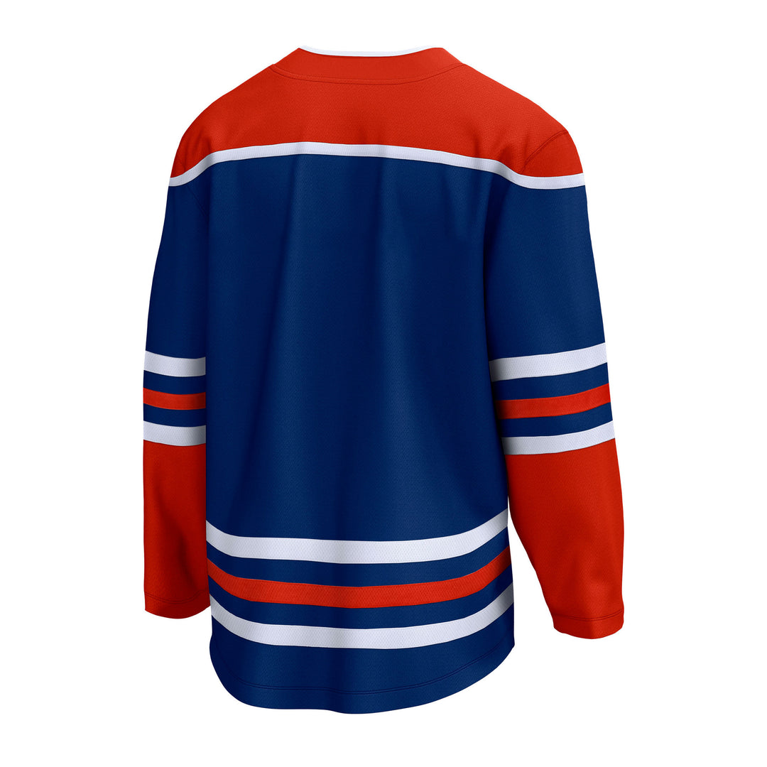 Edmonton Oilers Fanatics Blank Breakaway Royal Blue Home Jersey