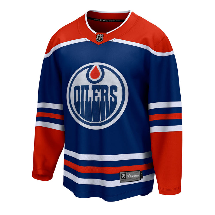 Edmonton Oilers Fanatics Blank Breakaway Royal Blue Home Jersey