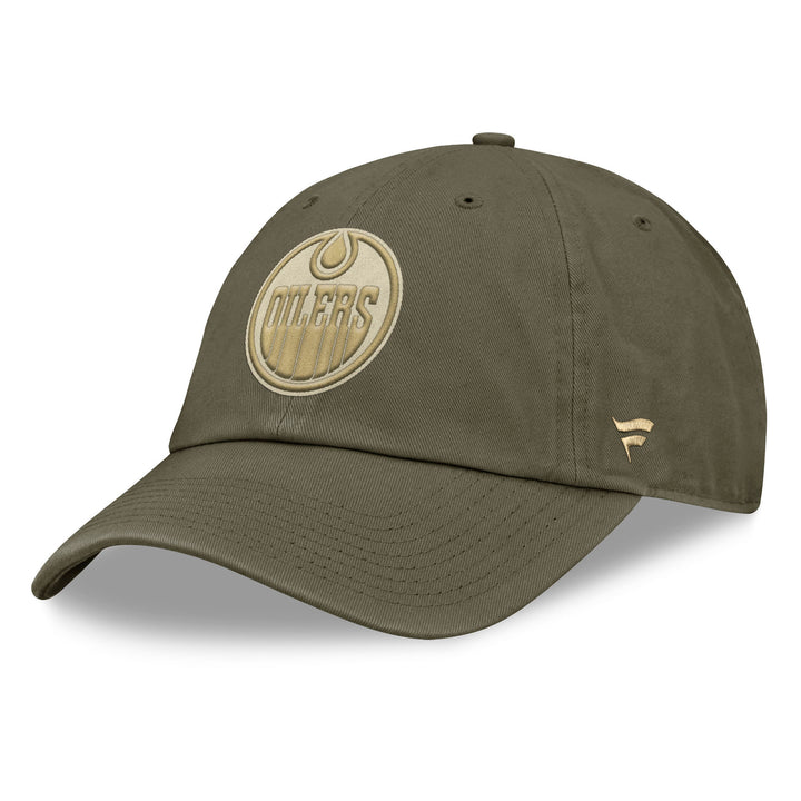 Edmonton Oilers Fanatics Green Farmer Unstructured Adjustable Hat