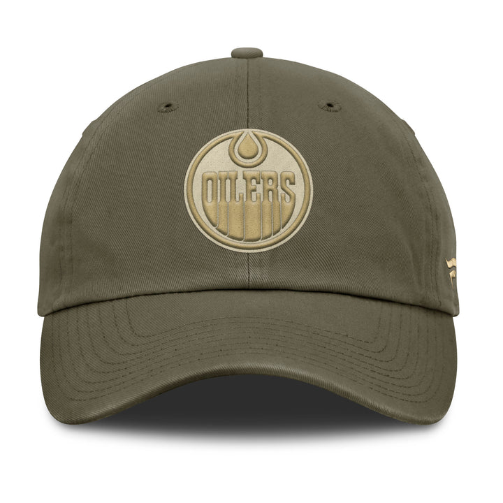 Edmonton Oilers Fanatics Green Farmer Unstructured Adjustable Hat