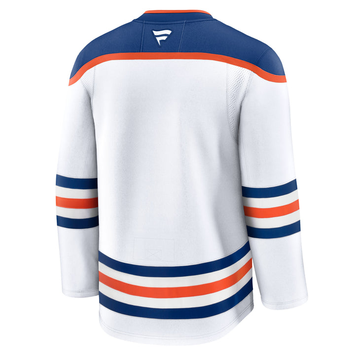 Edmonton Oilers Fanatics Blank Premium White Away Jersey