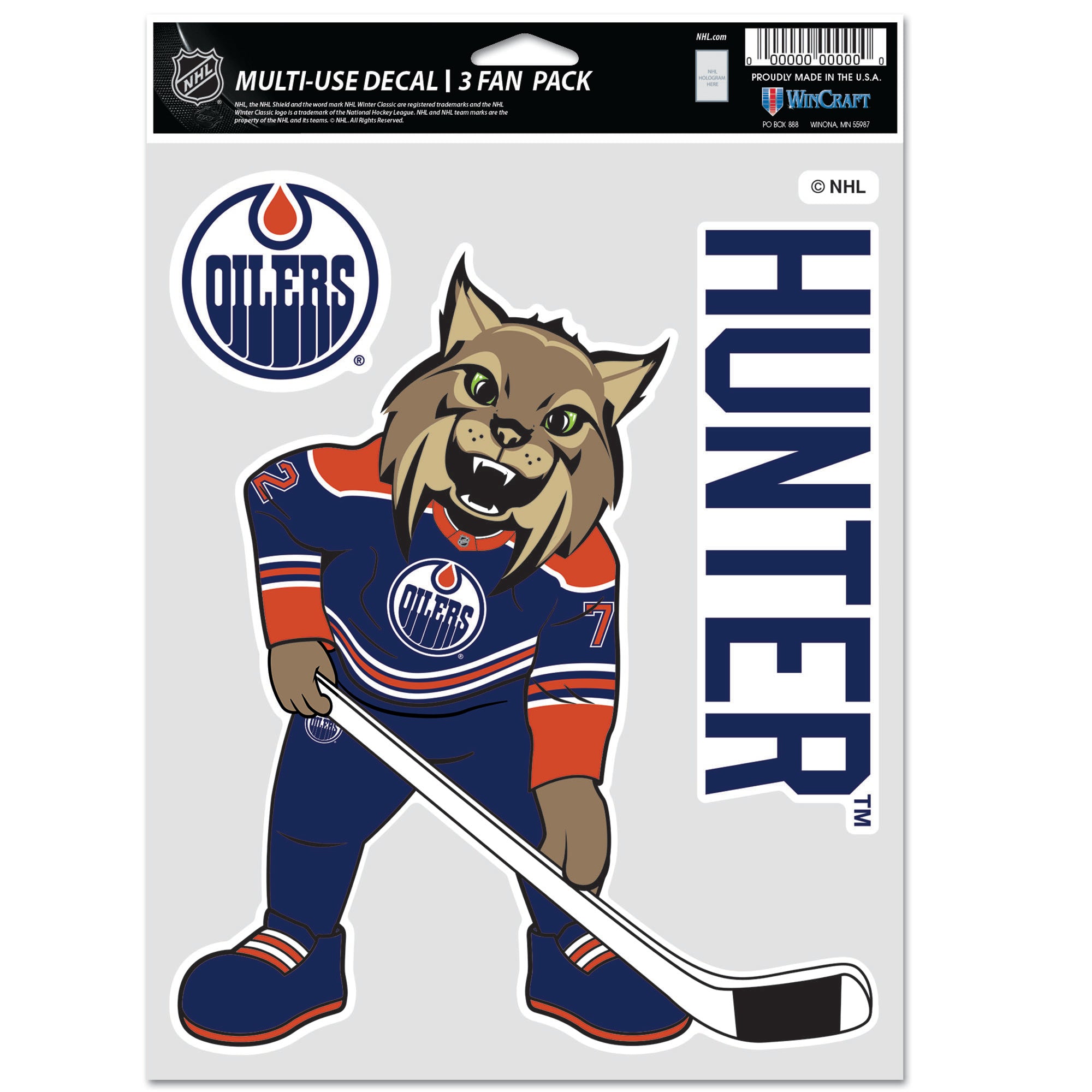 Edmonton Oilers Hunter 3 Pack Decal Set – ICE District Authentics