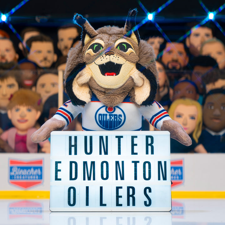 Edmonton Oilers Hunter White Jersey Plushie Toy