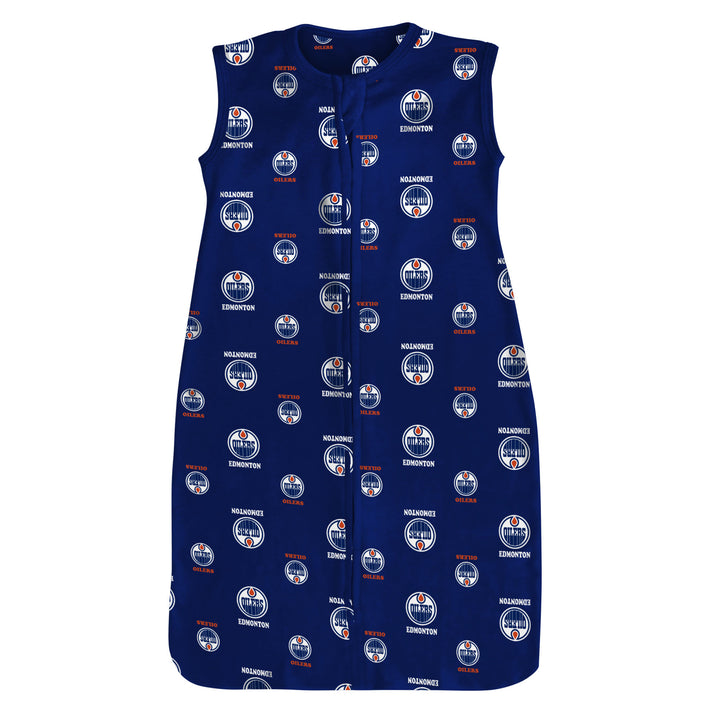 Edmonton Oilers Infant Outerstuff Snug As A Bug 2 Piece Full Zip Sleep Sack