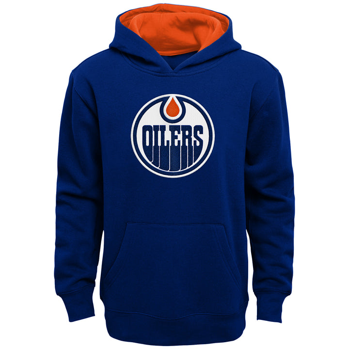 Edmonton Oilers Kids Outerstuff Prime Fleece Blue Hoodie