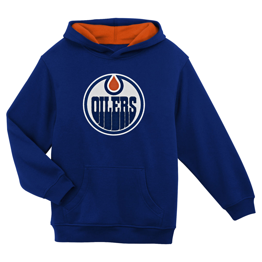 Edmonton Oilers Kids Outerstuff Prime Fleece Blue Hoodie