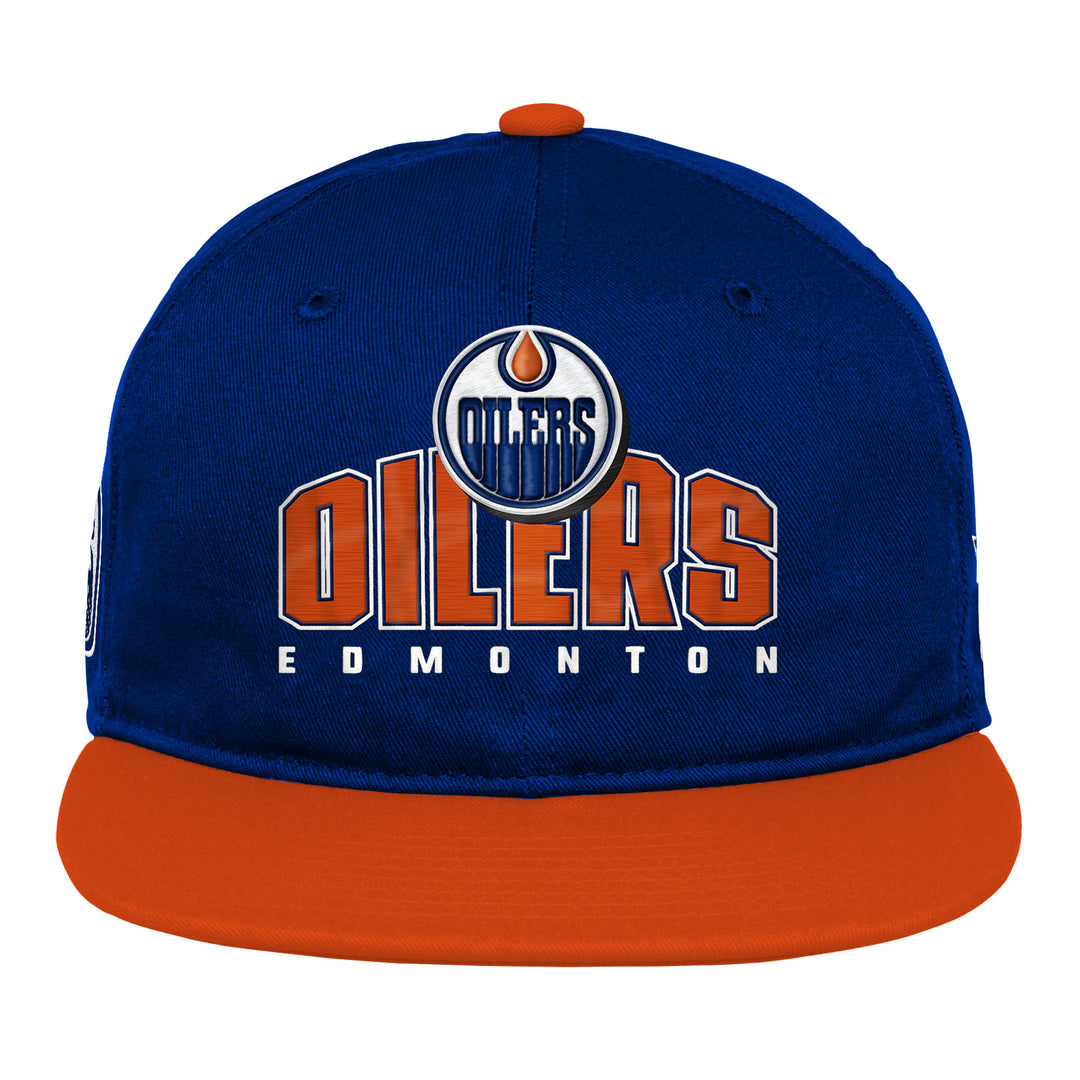 Edmonton Oilers Youth Outerstuff Legacy Blue Snapback Hat