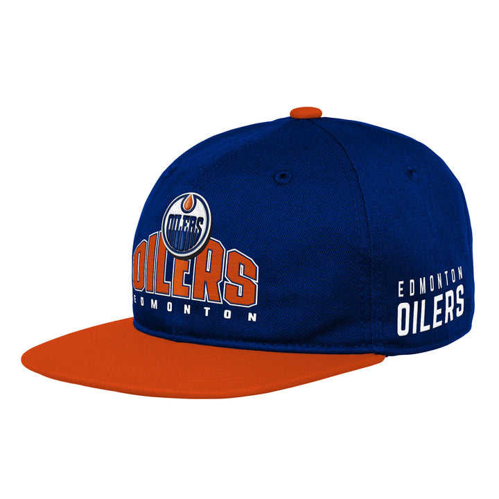 Edmonton Oilers Youth Outerstuff Legacy Blue Snapback Hat
