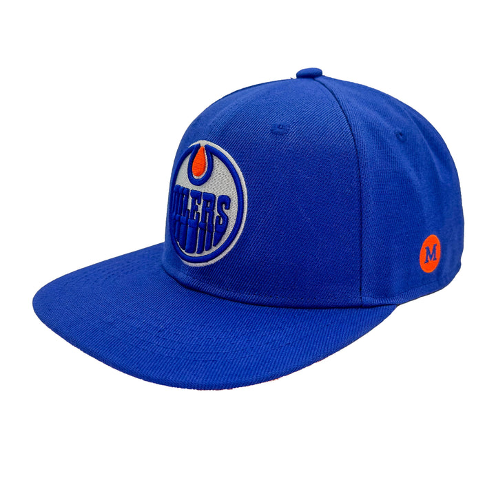 Edmonton Oilers Mammoth Royal Blue Snapback Hat