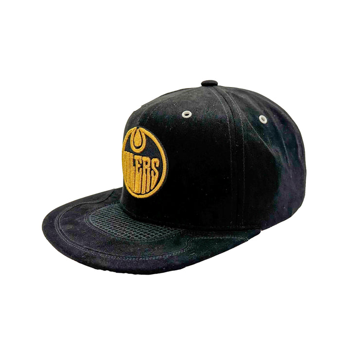 Edmonton Oilers Mitchell & Ness Black & Gold Day 4 Snapback Hat