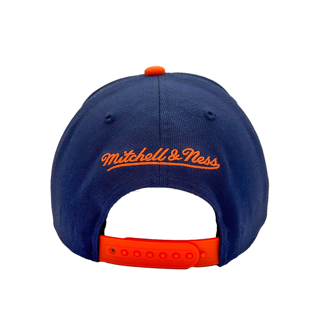 Edmonton Oilers Mitchell & Ness Navy All In 2.0 Pro Snapback Hat