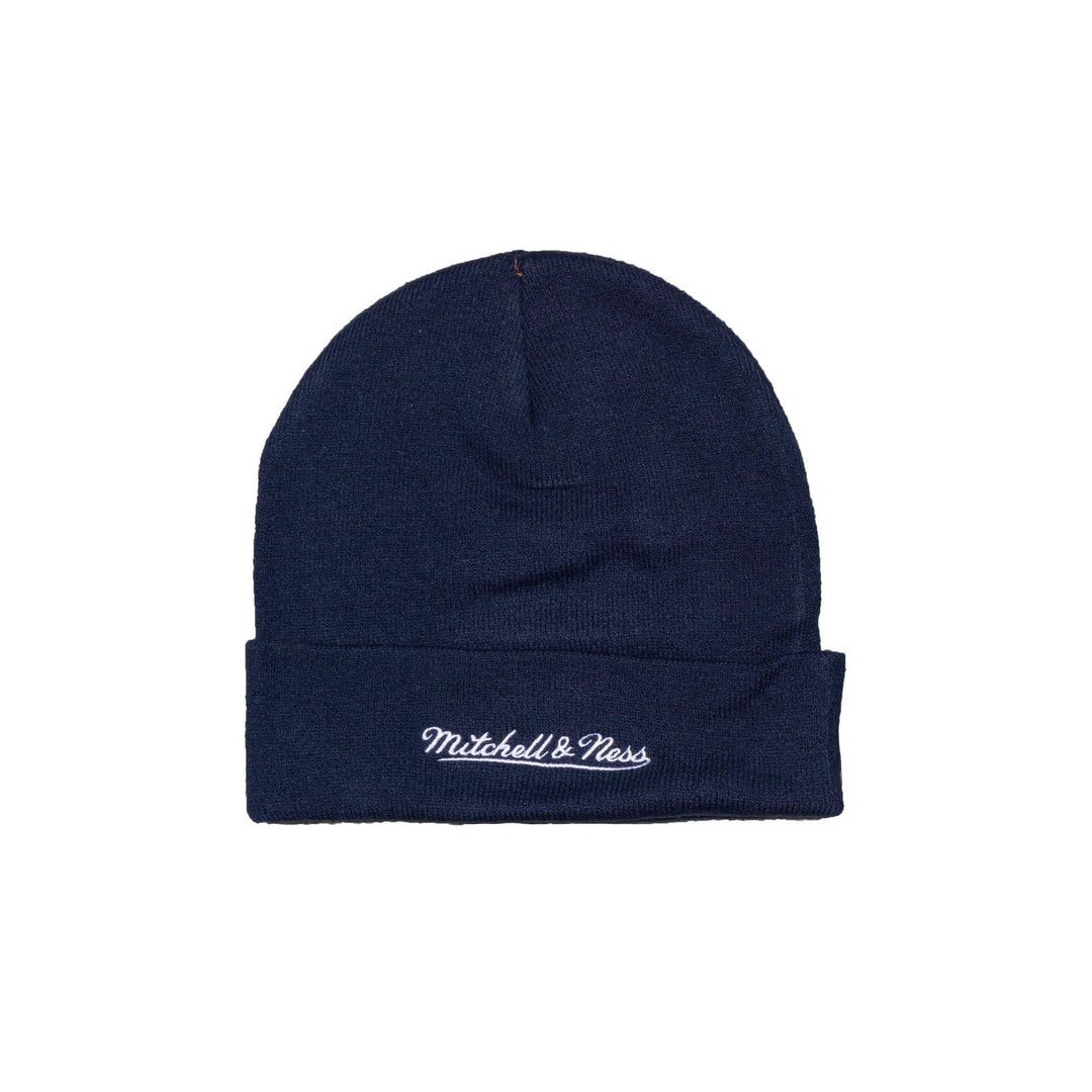 Edmonton Oilers Mitchell & Ness Navy K.O Knit Cuffed Toque