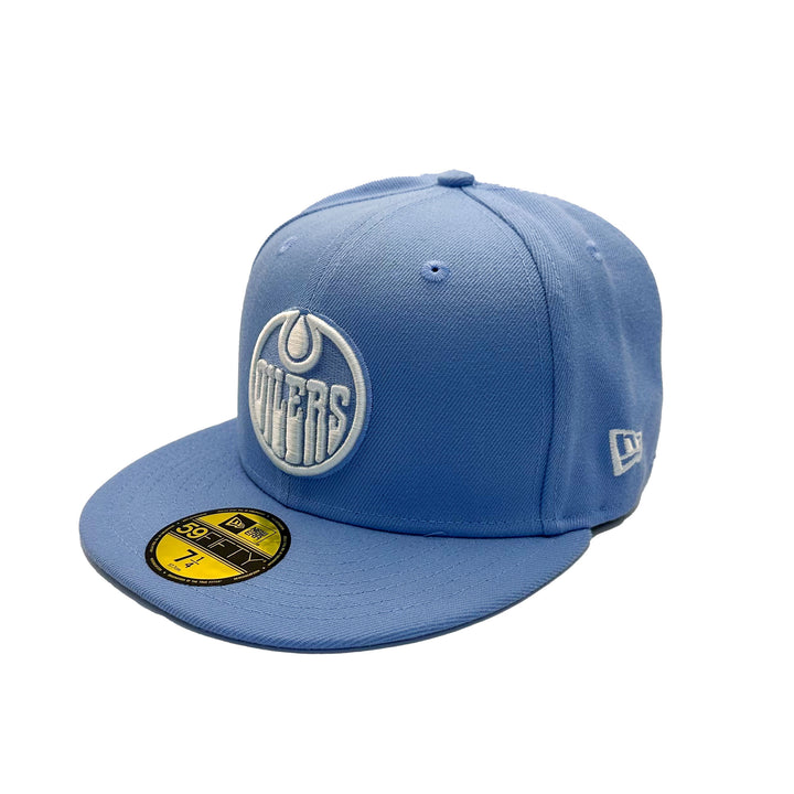 Edmonton Oilers New Era Blue Father's Day 59FIFTY Fitted Hat