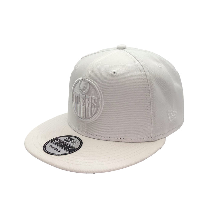 Edmonton Oilers New Era White Out 9FIFTY Snapback Hat