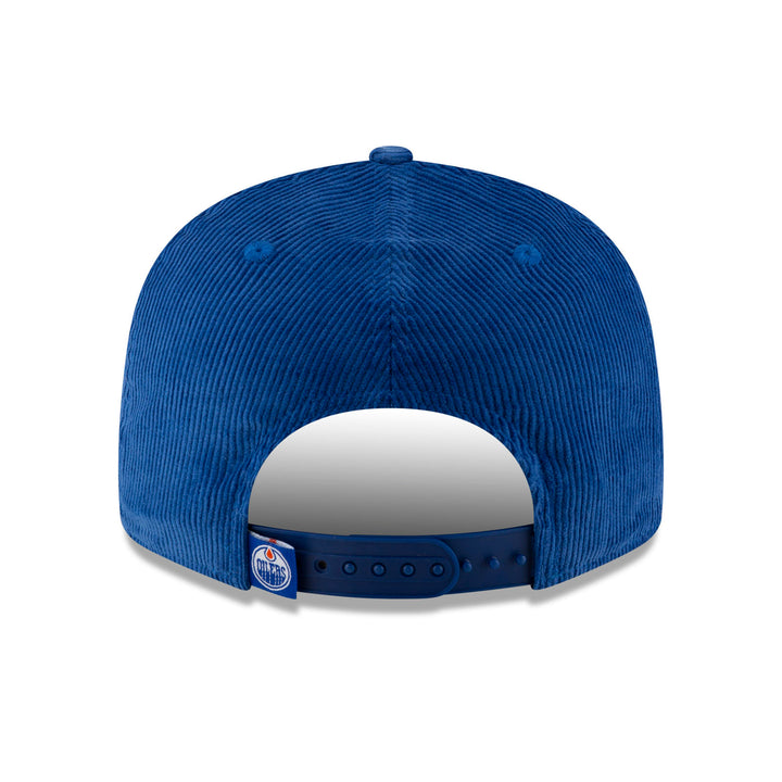 Edmonton Oilers New Era Blue Corduroy Throwback 9FIFTY Snapback Hat