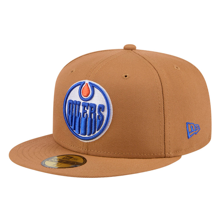 Edmonton Oilers New Era Brown Color Pack 59FIFTY Fitted Hat