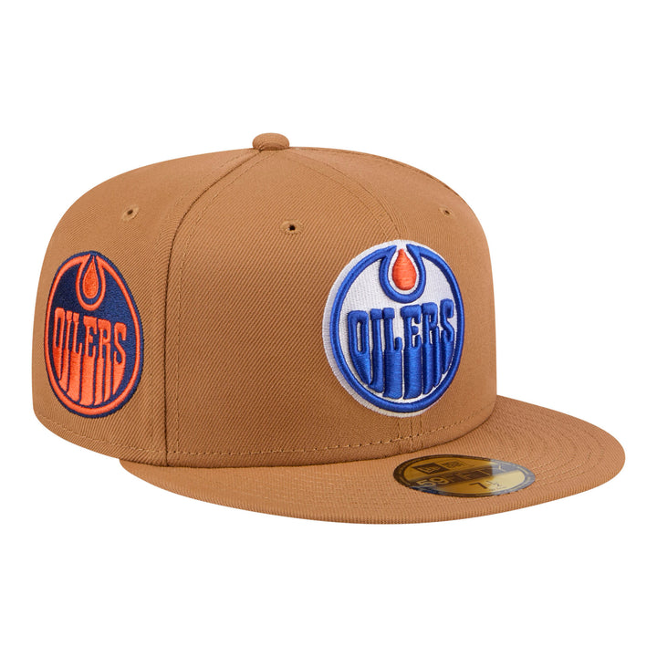 Edmonton Oilers New Era Brown Color Pack 59FIFTY Fitted Hat