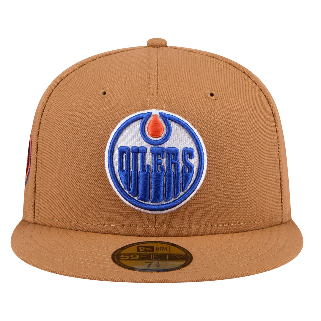 Edmonton Oilers New Era Brown Color Pack 59FIFTY Fitted Hat