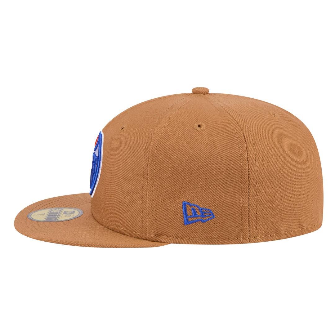 Edmonton Oilers New Era Brown Color Pack 59FIFTY Fitted Hat