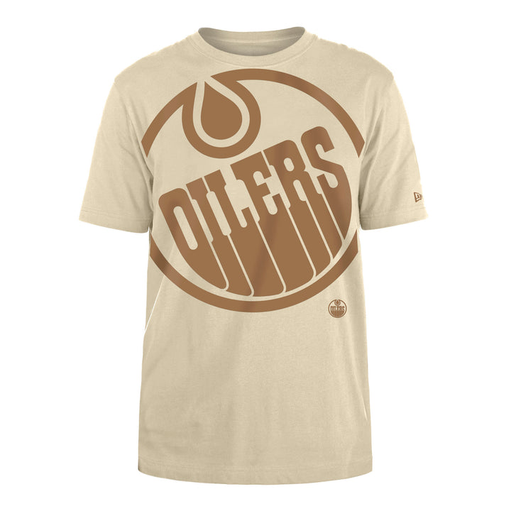 Edmonton Oilers New Era Color Pack Stone White T-Shirt