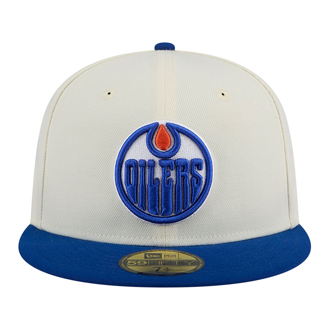Edmonton Oilers New Era Chrome 59FIFTY Fitted Hat