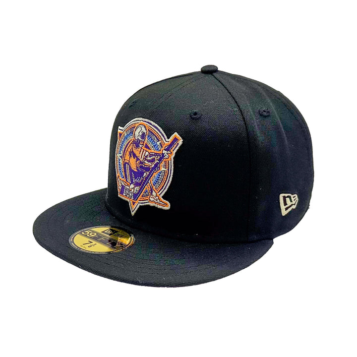 Edmonton Oilers New Era Dia de los Muertos (Day of the Dead) Black 59FIFTY Fitted Logo Hat