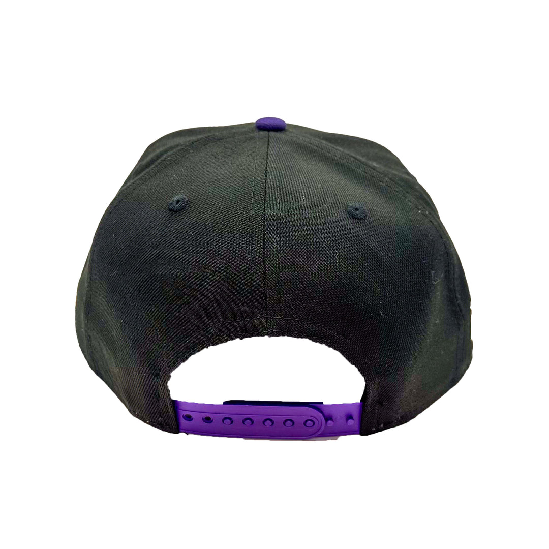 Edmonton Oilers New Era Dia de los Muertos (Day of the Dead) Black & Purple 9FIFTY Snapback Hat