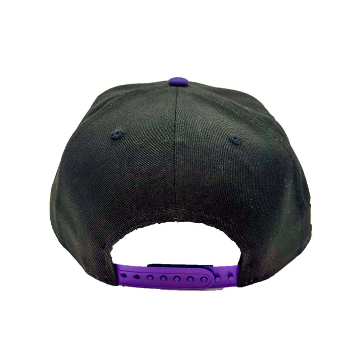 Edmonton Oilers New Era Dia de los Muertos (Day of the Dead) Black & Purple 9FIFTY Snapback Hat