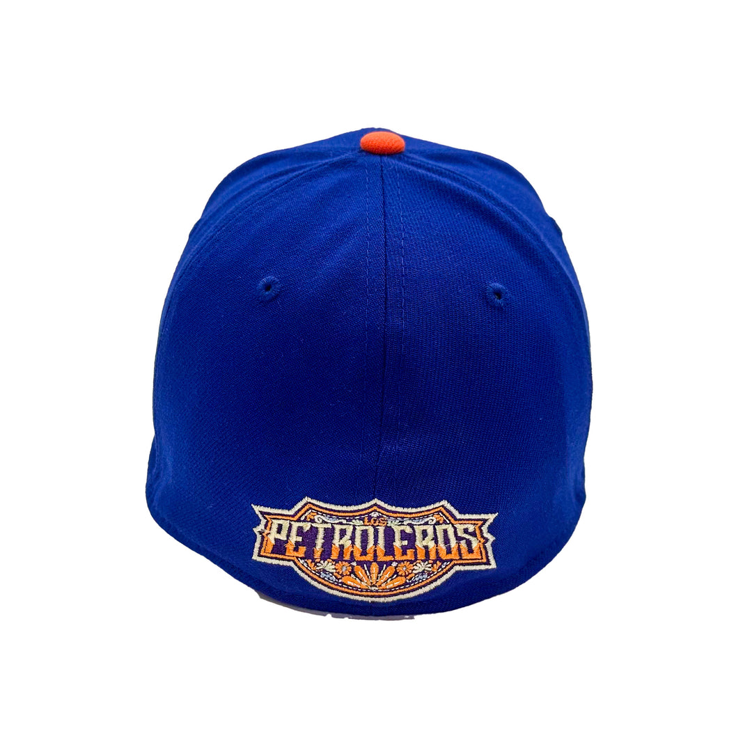 Edmonton Oilers New Era Dia de los Muertos (Day of the Dead) Royal 39THIRTY Flex Hat