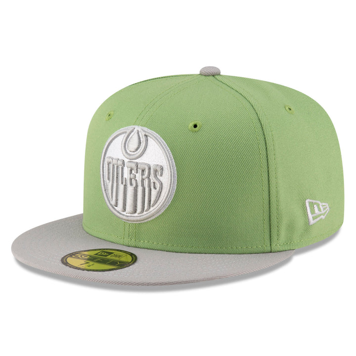 Edmonton Oilers New Era Green Two-Tone Margarita Color Pack 59FIFTY Fitted Hat