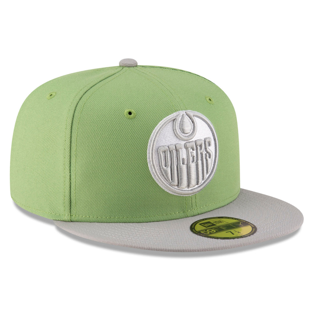 Edmonton Oilers New Era Green Two-Tone Margarita Color Pack 59FIFTY Fitted Hat