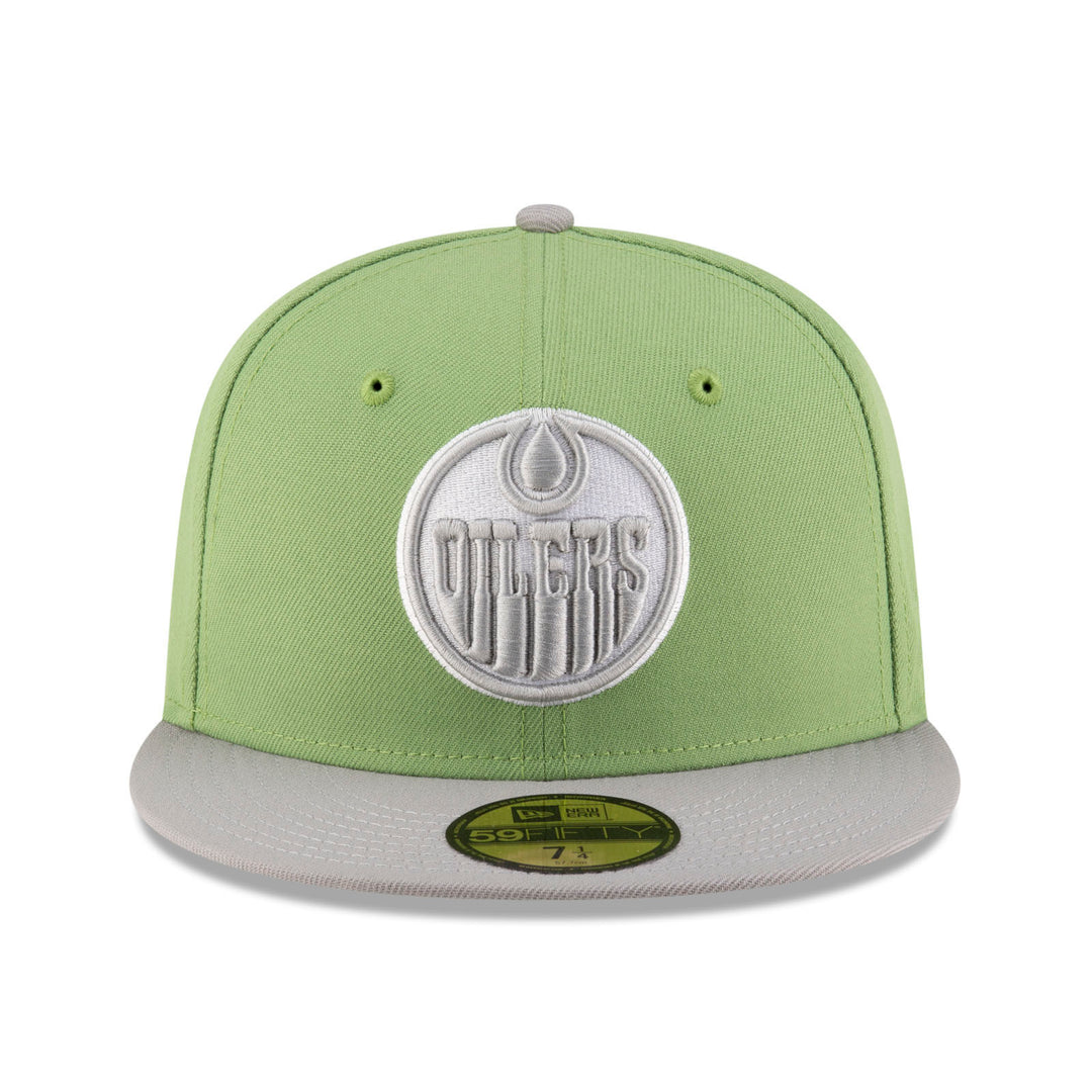 Edmonton Oilers New Era Green Two-Tone Margarita Color Pack 59FIFTY Fitted Hat