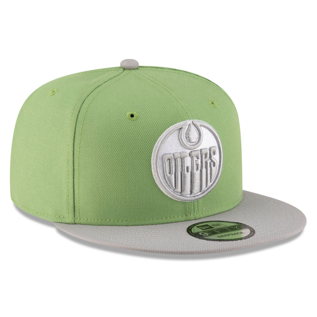 Edmonton Oilers New Era Green Two-Tone Margarita Color Pack 9FIFTY Snapback Hat