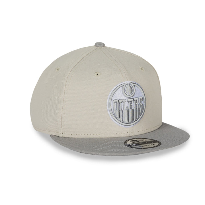 Edmonton Oilers New Era Grey Two-Tone Stone Color Pack 9FIFTY Snapback Hat