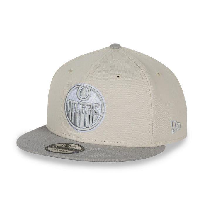 Edmonton Oilers New Era Grey Two-Tone Stone Color Pack 9FIFTY Snapback Hat