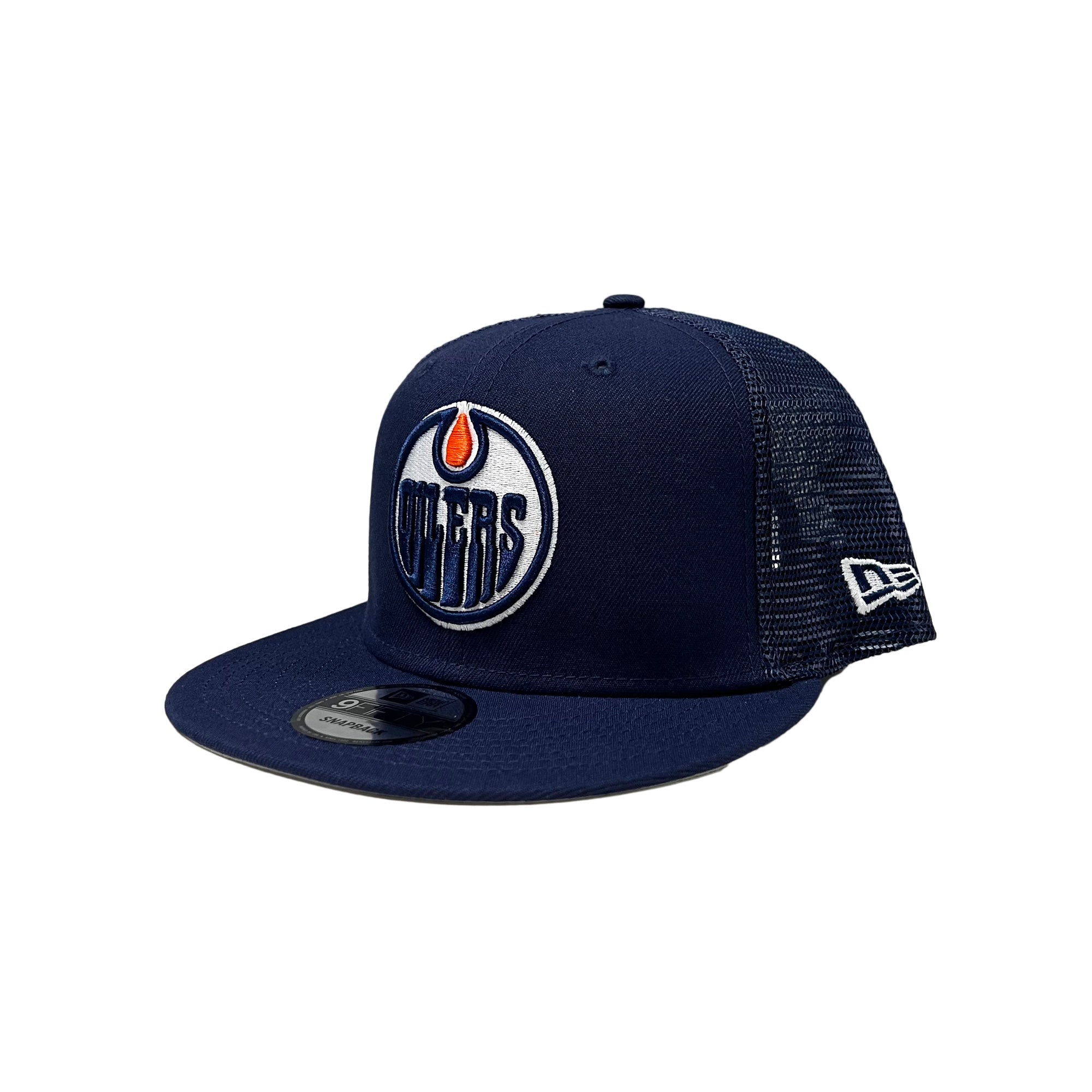 Edmonton Oilers New Era Navy 9FIFTY Mesh Snapback Hat – ICE