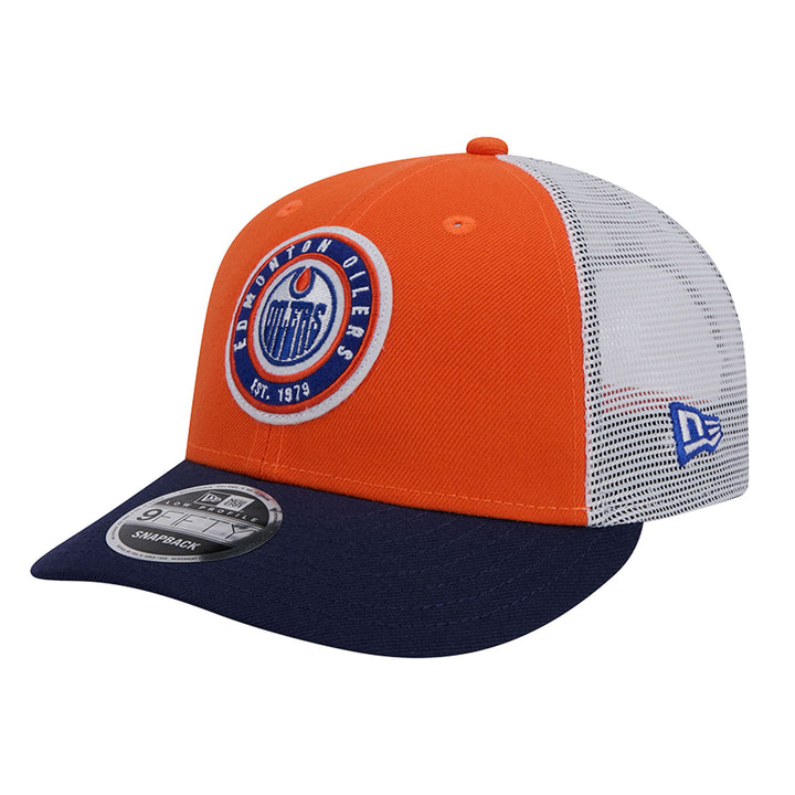 Edmonton Oilers New Era Orange Throwback Low Profile 9FIFTY Snapback Hat