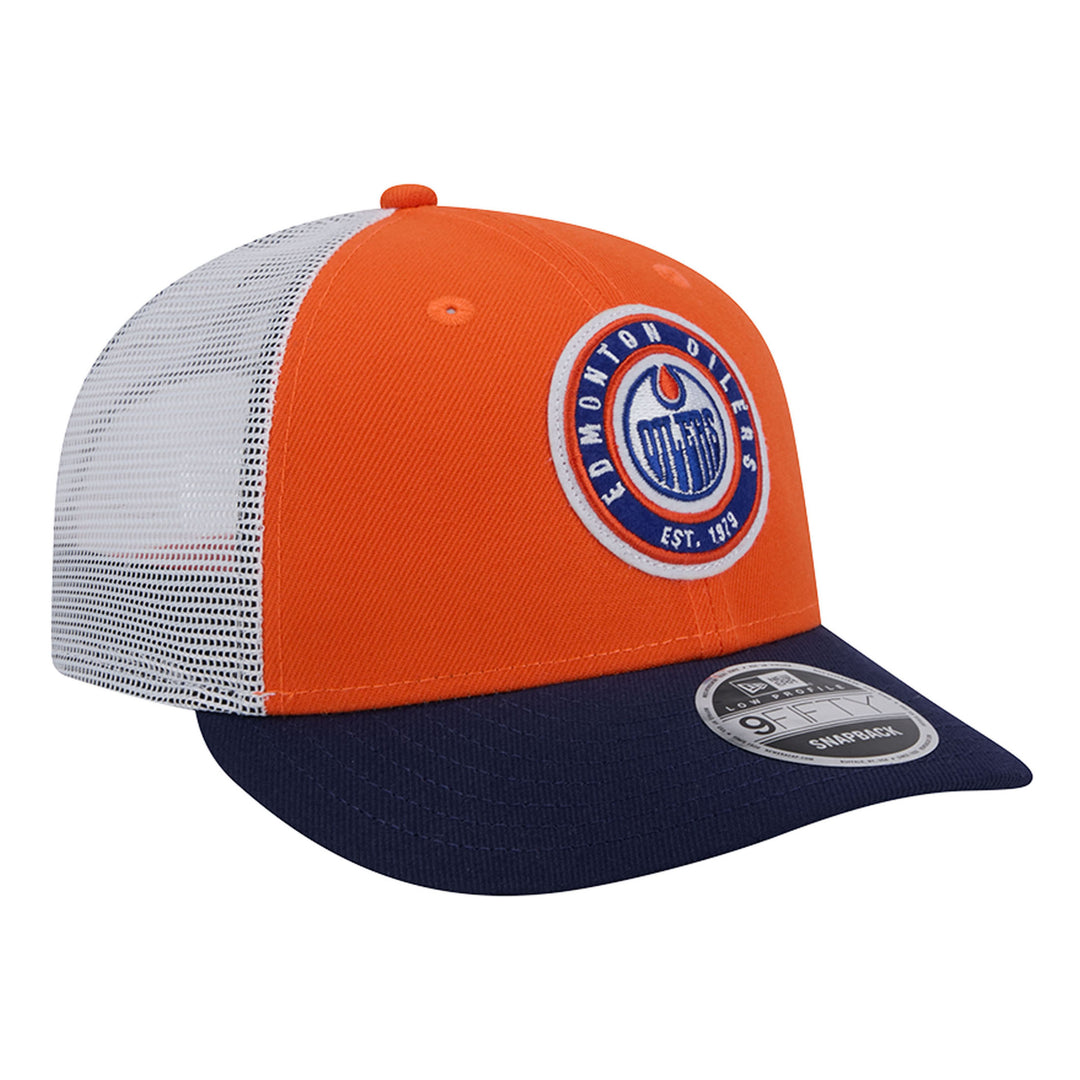 Edmonton Oilers New Era Orange Throwback Low Profile 9FIFTY Snapback Hat