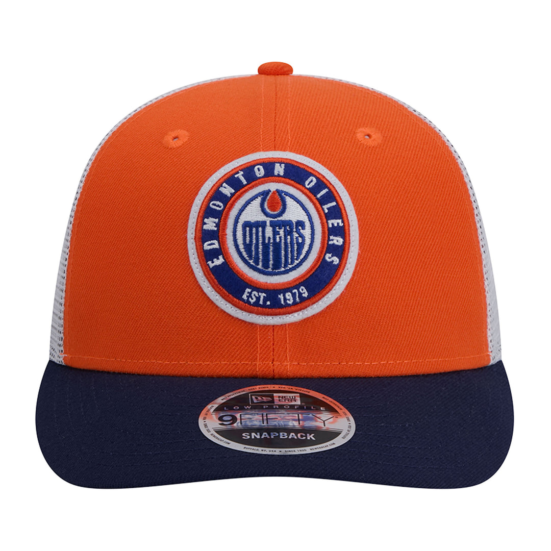 Edmonton Oilers New Era Orange Throwback Low Profile 9FIFTY Snapback Hat