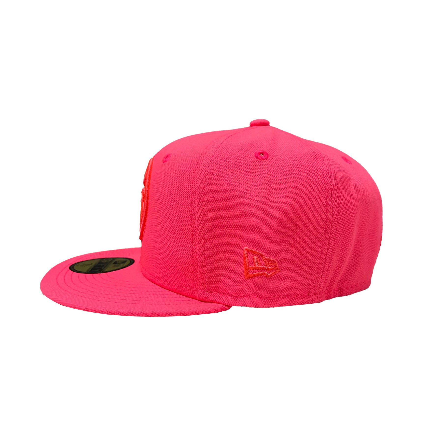 New Era Men 5950 New York Yankees Hat (Pink Glow), Pink Glow / 7 7/8