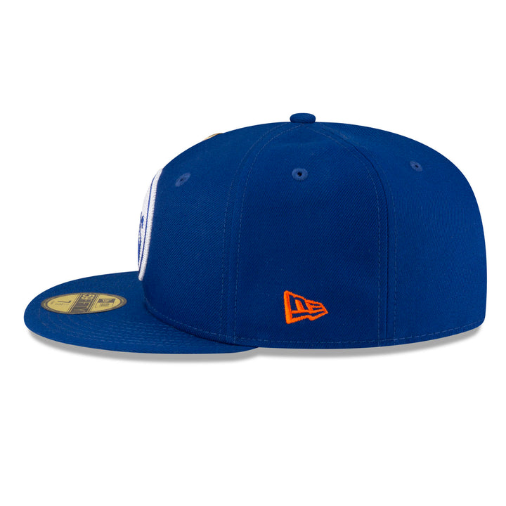 Edmonton Oilers New Era Royal Blue 59FIFTY Primary Logo Fitted Hat W/Pin