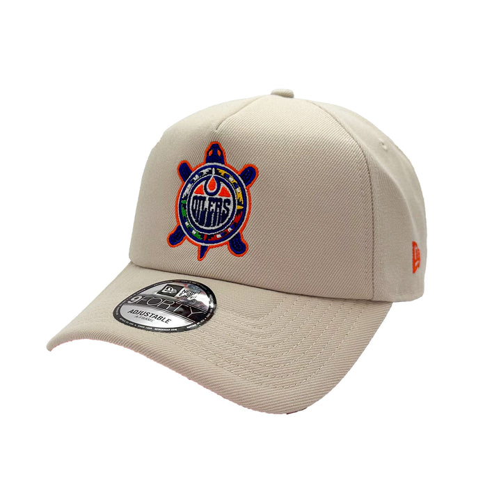 Edmonton Oilers New Era Stone Turtle Island 9FORTY Snapback Hat