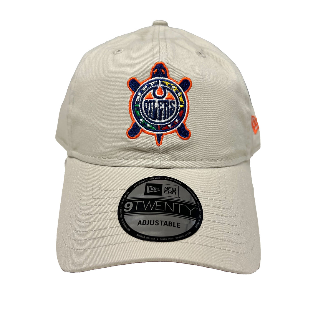 Edmonton Oilers New Era Stone Turtle Island 9TWENTY Adjustable Hat