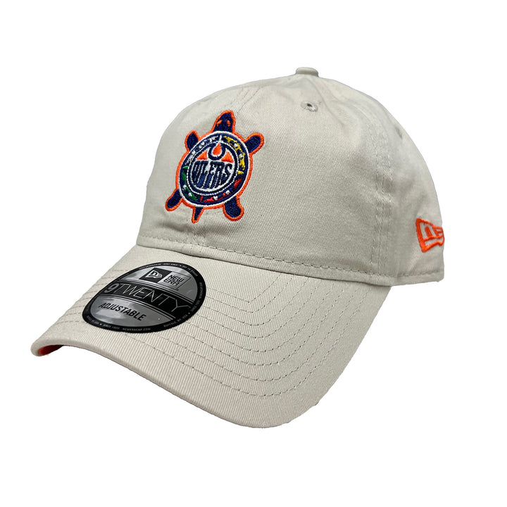 Edmonton Oilers New Era Stone Turtle Island 9TWENTY Adjustable Hat